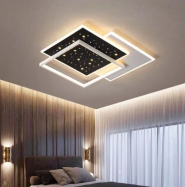 Đèn Ốp Trần Led 3 Màu Trang Trí Phòng Ngủ Hiện Đại 550x550mm EC-ML30