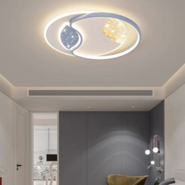 Đèn Ốp Trần Phòng Khách Hiện Đại 3 Chế Độ Ánh Sáng D500mm DR-NC912A