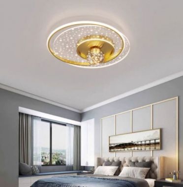 Đèn Ốp Trần Led 3 Chế Độ Ánh Sáng Trang Trí Phòng Ngủ D500mm DR-C599A