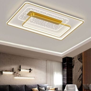 Đèn Mâm Ốp Trần Trang Trí Phòng Khách Hình Chữ Nhật L900mm DR-C591C