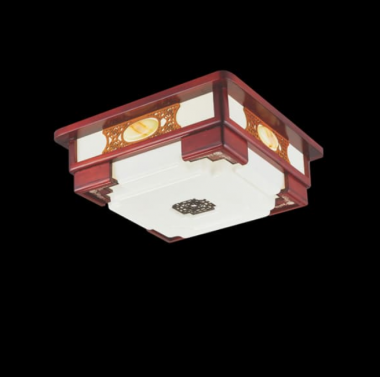 Đèn Mâm Áp Trần Gỗ LED 450mm EC22-MG005