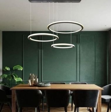 Đèn Thả 3 Vòng Tròn Led Trang Trí Phòng Ăn Căn Hộ Chung Cư DR-NB2149