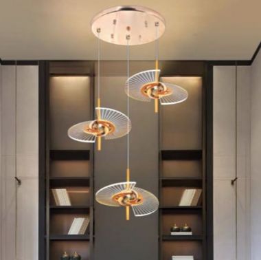 Đèn Thả Trần Phòng Khách Hiện Đại Loại 3 Bóng Ánh Sáng Vàng DR-NB2199