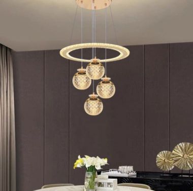 Đèn Thả Trần Bàn Ăn Hiện Đại Trang Trí Căn Hộ Chung Cư Nhỏ DR-NB631/4