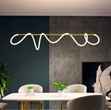 Đèn Thả Trần Thân Bằng Hợp Kim Trang Trí Bàn Ăn Dài L1500mm DC-TTK131