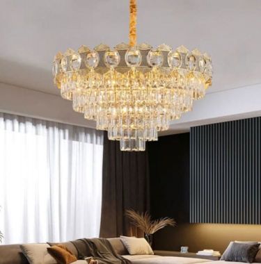 Đèn Chùm Pha Lê Thả Trần Phòng Khách, Khách Sạn D1000mm EC-CFL137