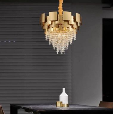 Đèn Pha Lê Thả Trần Phòng Khách, Bàn Ăn D600mm EC-CFL129