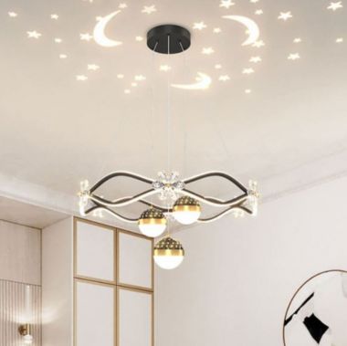Đèn Thả Trần Bàn Ăn, Phòng Ngủ Có Hiệu Ứng Ánh Sáng EC-T42