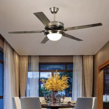 Quạt Trần Đèn Led Cánh Sắt Xi Đồng Tốc Độ Gió Mát Mạnh PH-QVifa06-238