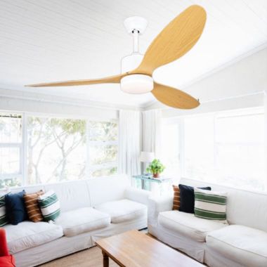Quạt Trần Đèn Cánh Xòe Bằng Nhựa ABS Gắn Nhà Nhỏ Đẹp PH-QVifa400V/LED