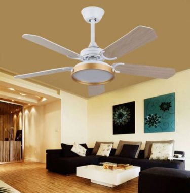 Quạt Trần Đèn Led 5 Cánh Gỗ Trang Trí Phòng Khách, Phòng Ngủ HP-DQ9055