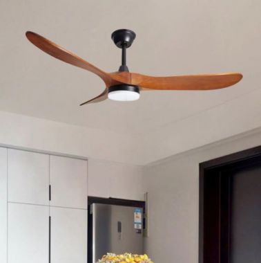 Quạt Trần Đèn Led Cánh Xòe Bằng Gỗ Trang Trí Nhà Phố Đẹp PH-QVifa105