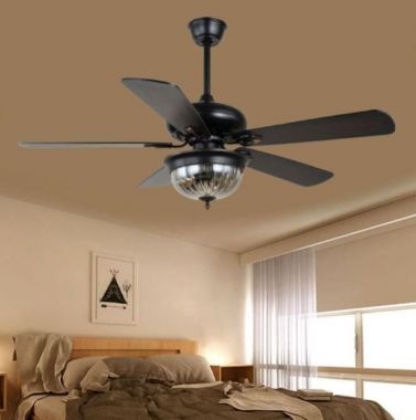 Quạt Trần Đèn Led Cánh Gỗ Trang Trí Phòng Khách Và Phòng Ngủ HP-DQ6122
