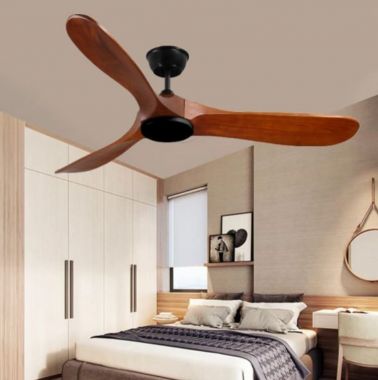 Quạt Trần 3 Cánh Gỗ Trang Trí Phòng Ngủ Căn Hộ Chung Cư PH-QVifa43