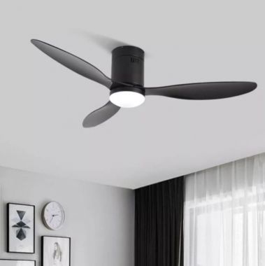 Quạt Trần Đèn 3 Cánh Nhựa ABS Màu Đen Gắn Nhà Chung Cư PH-QVifa67