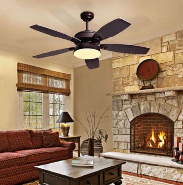 Quạt Trần Đèn Led Cánh Gỗ Trang Trí Phòng Khách Và Phòng Ngủ VA-QT1111