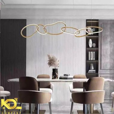 A wavy line light - Đèn Thả Hiện Đại