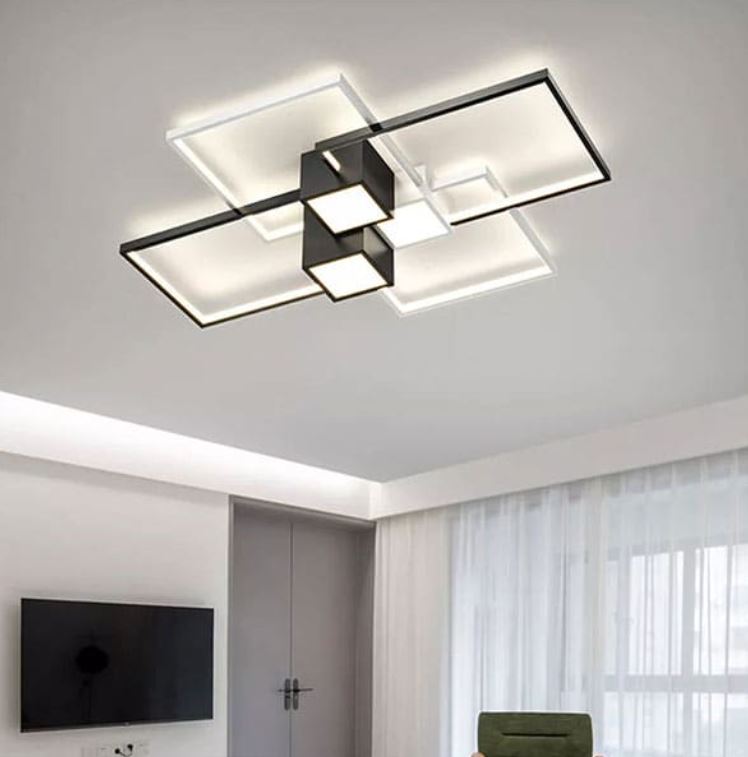 Đèn Ốp Trần Trang Trí Phòng Khách Hiện Đại Cao Cấp 1100x800mm EC-ML32