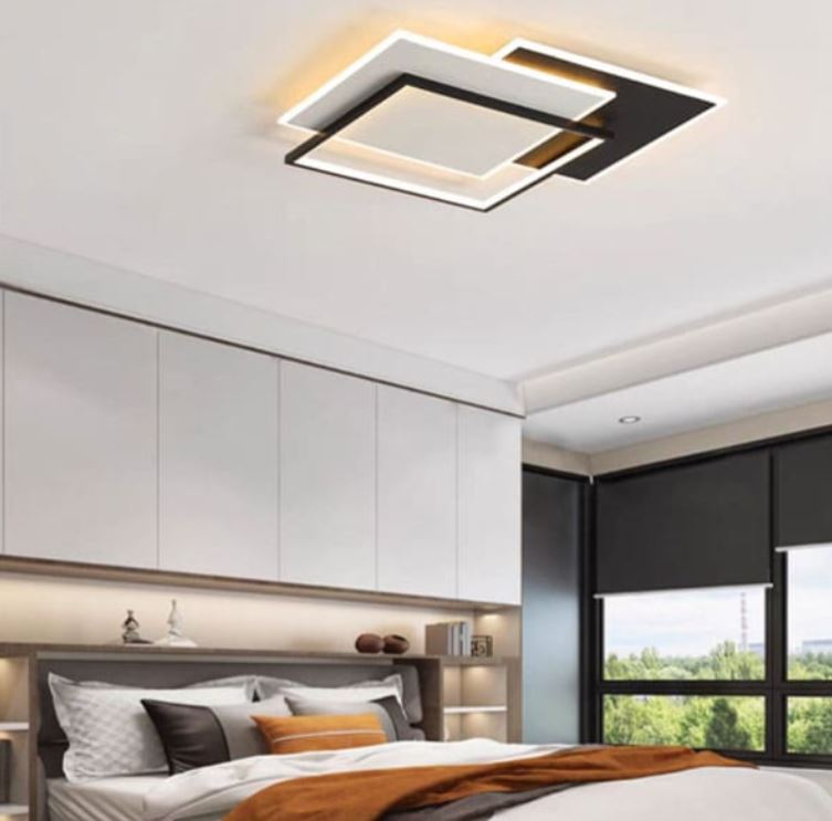 Đèn Ốp Trần Led 3 Màu Trang Trí Phòng Ngủ Hiện Đại 500x500mm EC-ML39