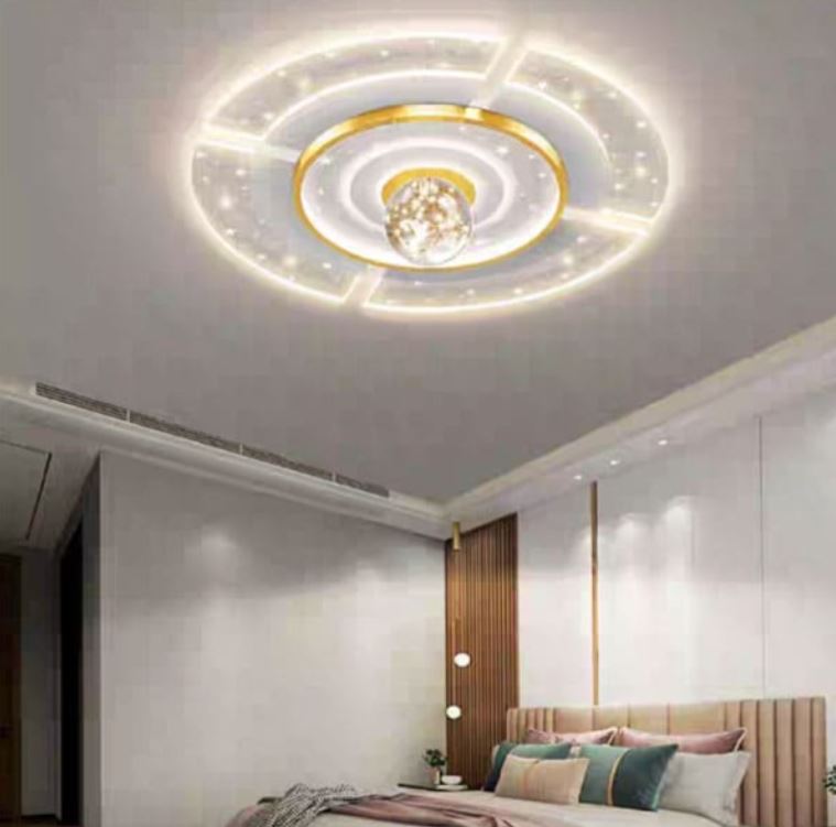 Đèn Ốp Trần Led 3 Chế Độ Trang Trí Phòng Ngủ Hiện Đại D500mm EC-ML45