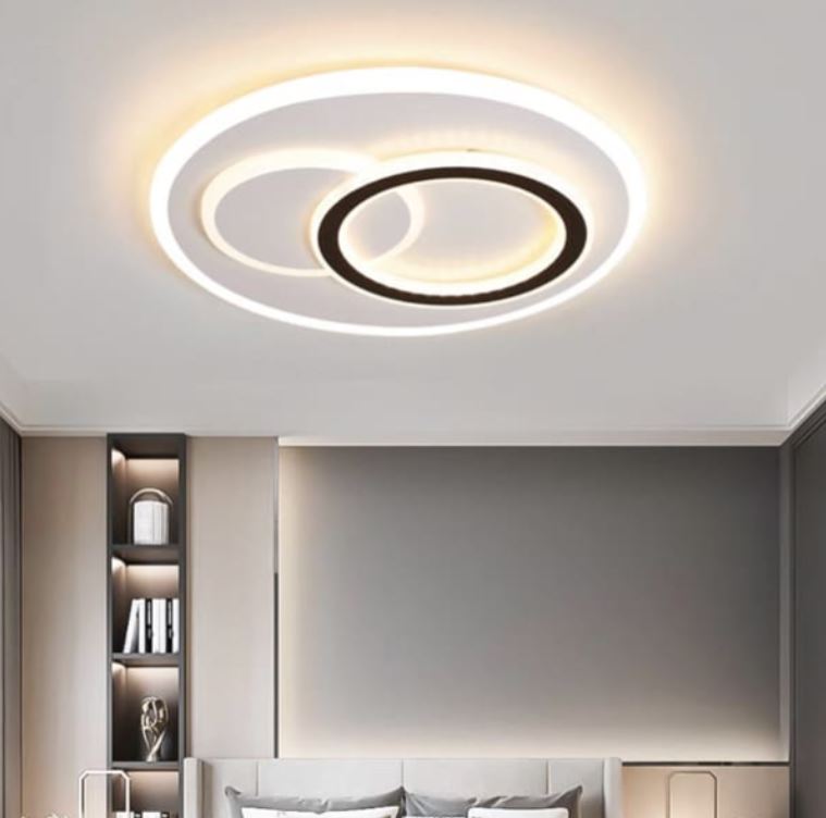 Đèn Ốp Trần Led 3 Chế Độ Ánh Sáng Trang Trí Phòng Ngủ D470mm SE-MC398