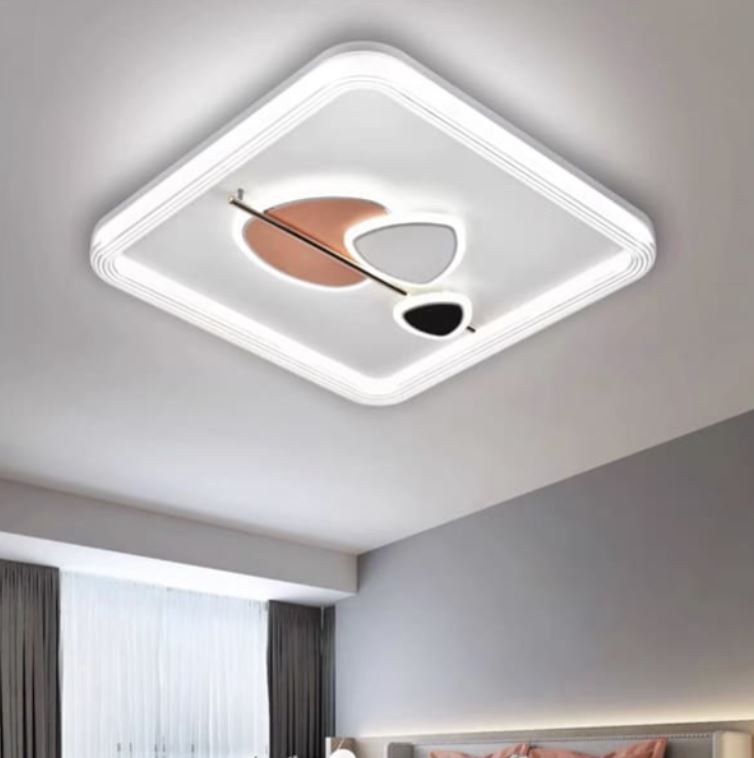 Đèn Ốp Trần Led 3 Màu Trang Trí Phòng Ngủ Hiện Đại 500x500mm SE-MC607