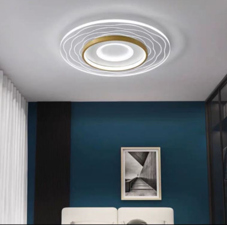 Đèn Ốp Trần Led 3 Chế Độ Ánh Sáng Trang Trí Phòng Ngủ D500mm SE-MC617