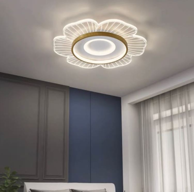 Đèn Ốp Trần Led 3 Chế Độ Ánh Sáng Trang Trí Phòng Ngủ D500mm SE-MC615
