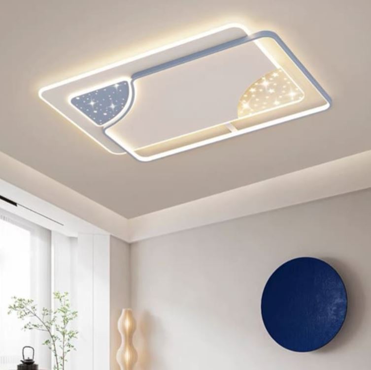 Đèn Mâm Ốp Trần 3 Chế Độ Ánh Sáng L1100mm Gắn Phòng Khách DR-NC912C