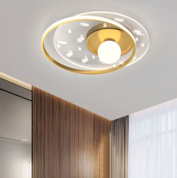 Đèn Ốp Trần Led 3 Chế Độ Ánh Sáng Trang Trí Phòng Ngủ D500mm DR-C589A