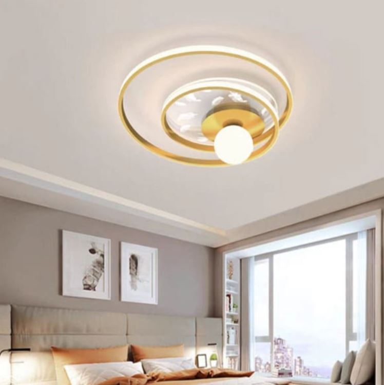 Đèn Ốp Trần Led 3 Chế Độ Ánh Sáng Trang Trí Phòng Ngủ D500mm DR-C589B