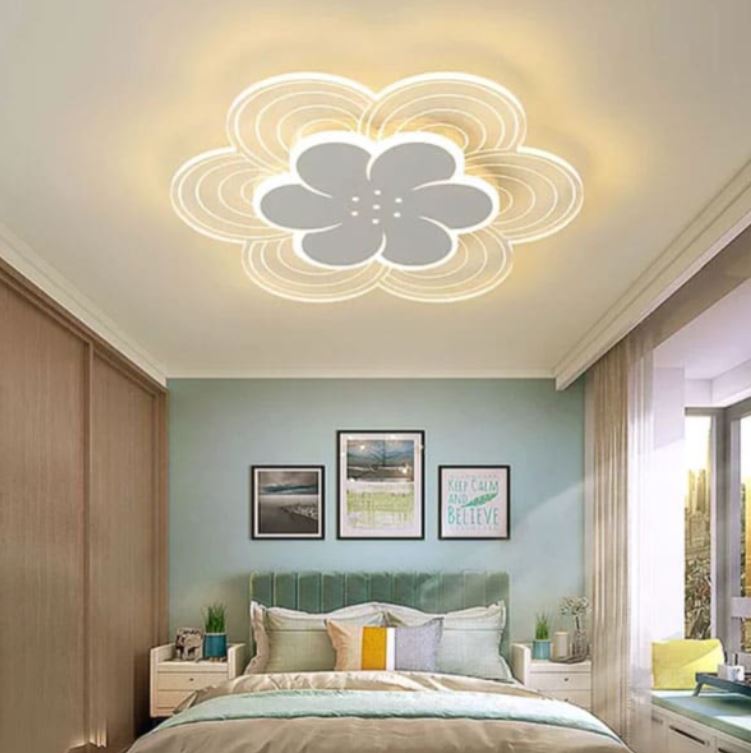 Đèn Ốp Trần Led 3 Chế Độ Ánh Sáng Trang Trí Phòng Ngủ D500mm DR-C2319