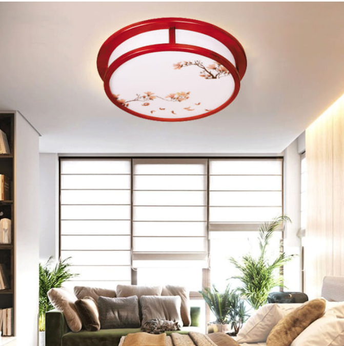 Đèn Mâm Áp Trần Gỗ Gắn Phòng Ngủ, Phòng Khách HP-OTG11