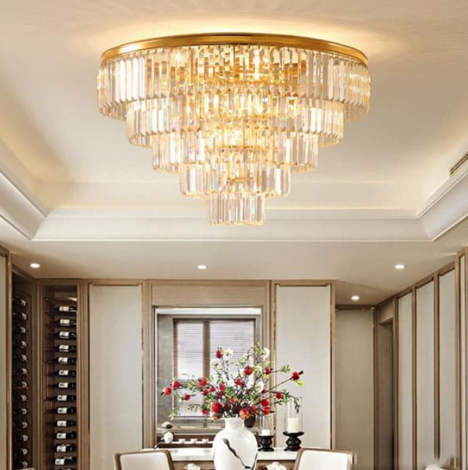 Đèn Mâm Ốp Trần Pha Lê Trang Trí Phòng Khách PH22-MO1174-21