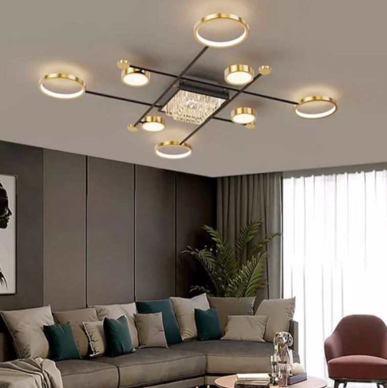 Đèn Chùm Ốp Trần Led Trang Trí Tăng Giảm Ánh Sáng D1310mm SE-CLA737