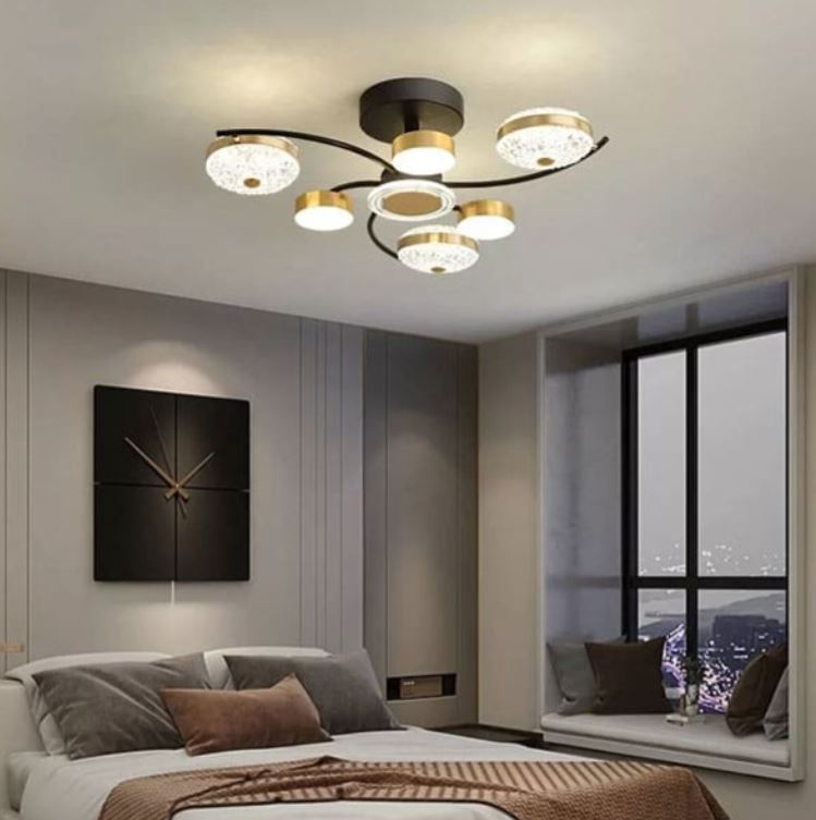 Đèn Chùm Ốp Trần Led 3 Chế Độ Màu Trang Trí Hiện Đại D760mm SE-CLA744