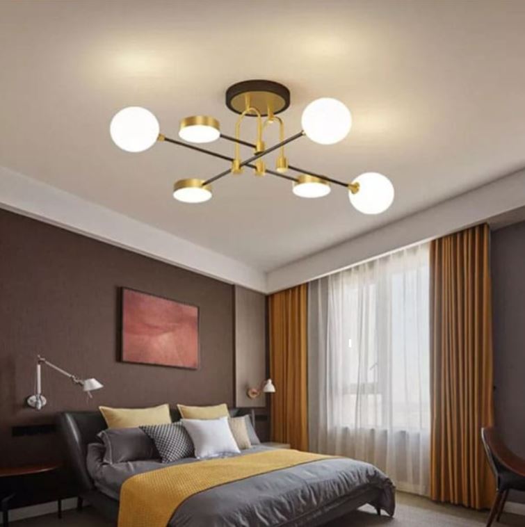 Đèn Chùm Ốp Trần Led 3 Chế Độ Màu Trang Trí Hiện Đại L1080mm SE-CLA767