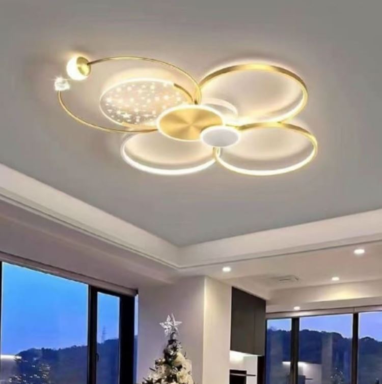 Đèn Ốp Trần Led Kiểu Hiện Đại Trang Trí Phòng Khách D850mm PH-MO9076