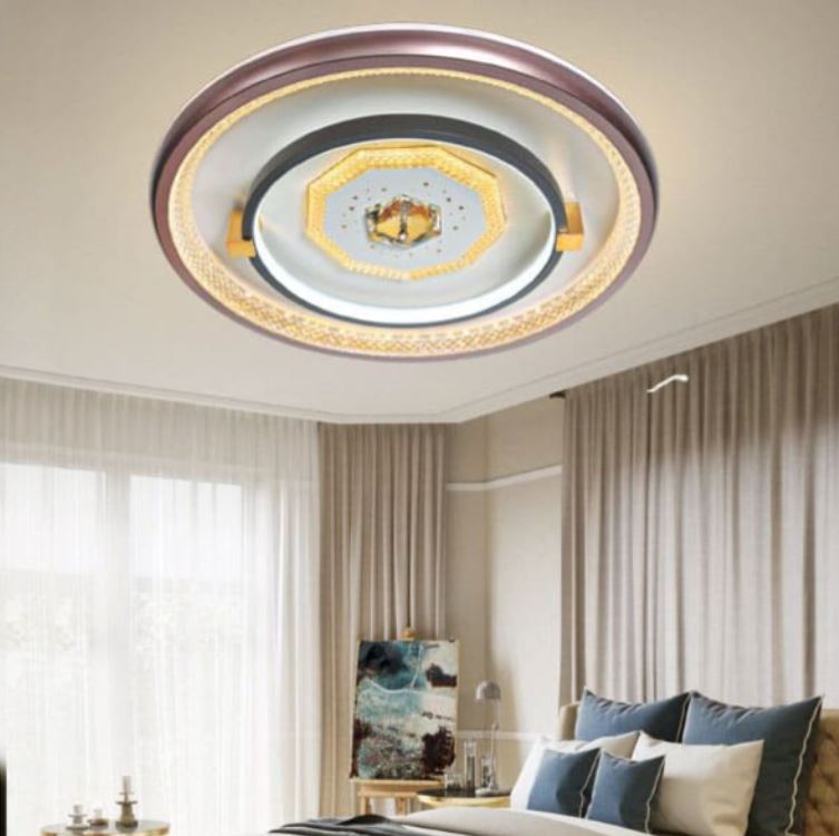 Đèn Ốp Trần Led 3 Chế Độ Ánh Sáng Trang Trí Phòng Ngủ D480mm DR-M2002A