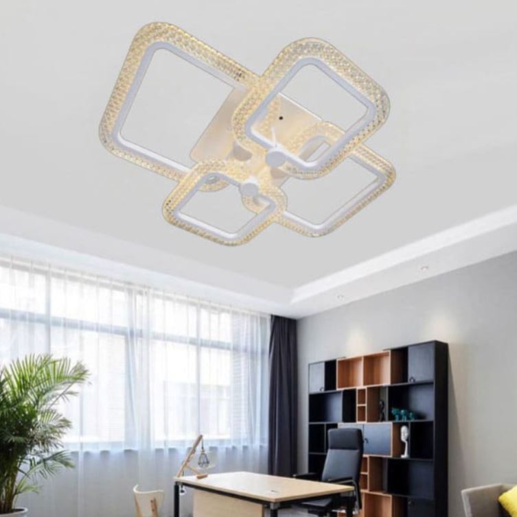 Đèn Ốp Trần Led 3 Chế Độ Ánh Sáng Trang Trí Phòng Ngủ D600mm DR-C814A