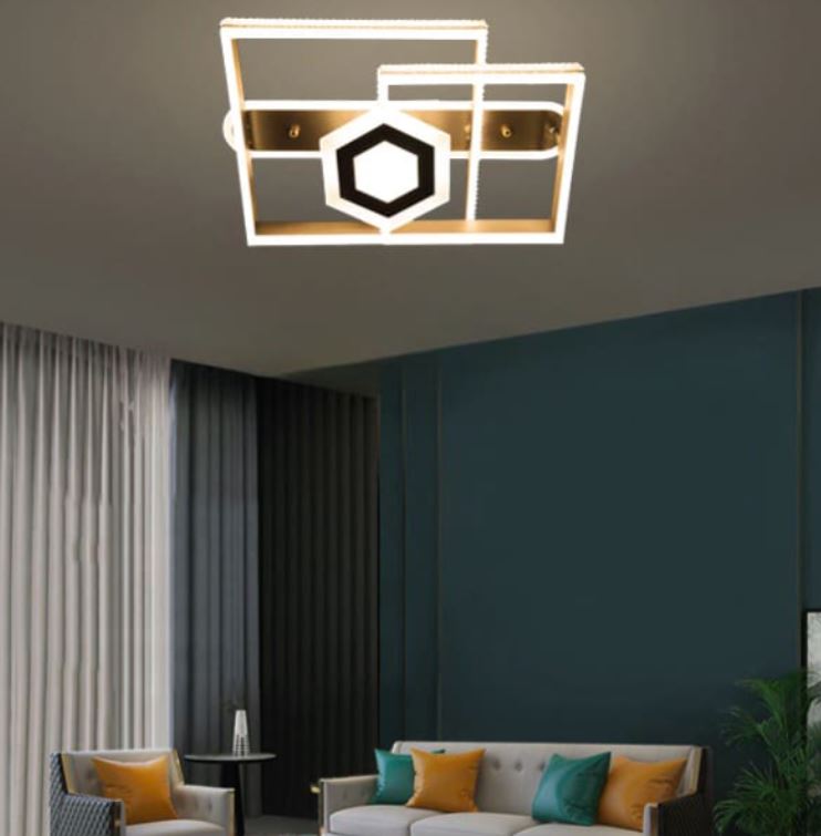 Đèn Ốp Trần Trang Trí Phòng Khách Nhỏ Led 3 Chế Độ 550x400mm VA-MTA303