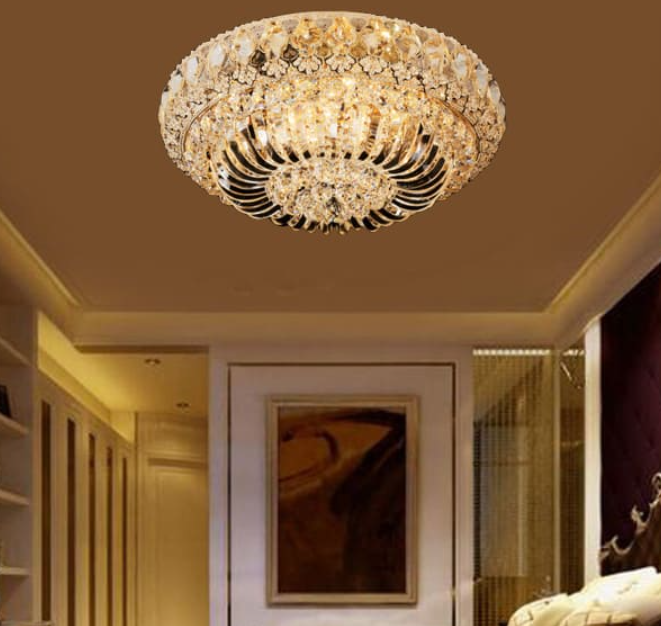 Đèn Mâm Ốp Trần Pha Lê Cao Cấp 650mm EC-MFL56