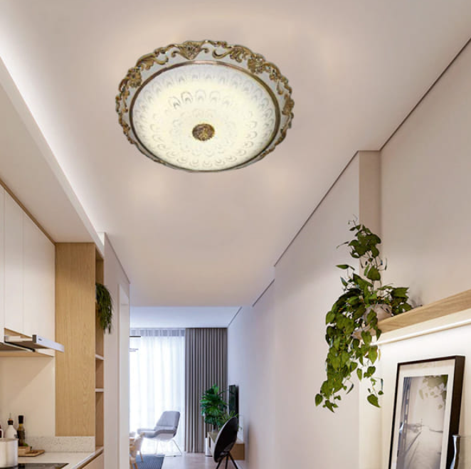 Đèn Mâm Ốp Trần Bánh Tiêu Led 400mm AN-OT4161B