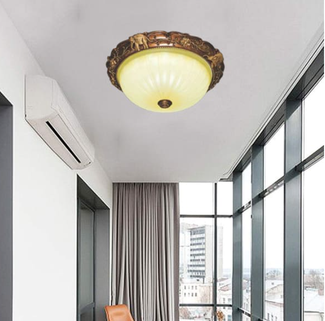 Đèn Mâm Ốp Trần Bánh Tiêu Led 420mm AN-OT6538B