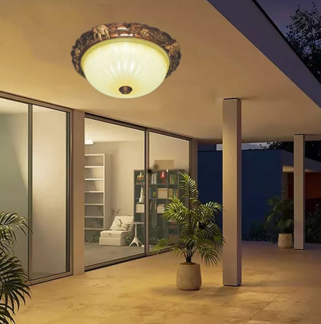 Đèn Mâm Ốp Trần Bánh Tiêu Led 500mm AN-OT6538C
