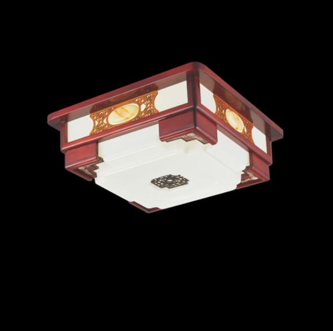 Đèn Mâm Áp Trần Gỗ LED 450mm EC22-MG005