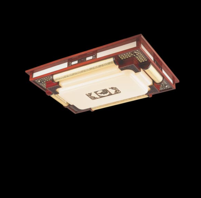 Đèn Mâm Áp Trần Gỗ LED L650xW450mm EC22-MG012