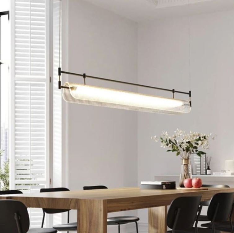 Đèn Thả Trần Thân Bằng Hợp Kim Trang Trí Bàn Ăn Dài L1200mm DC-TTK89