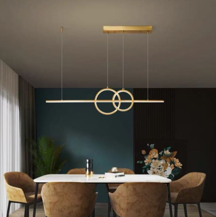 Đèn Thả Trần Thân Bằng Hợp Kim Trang Trí Bàn Ăn Dài L1200mm DC-TTK127