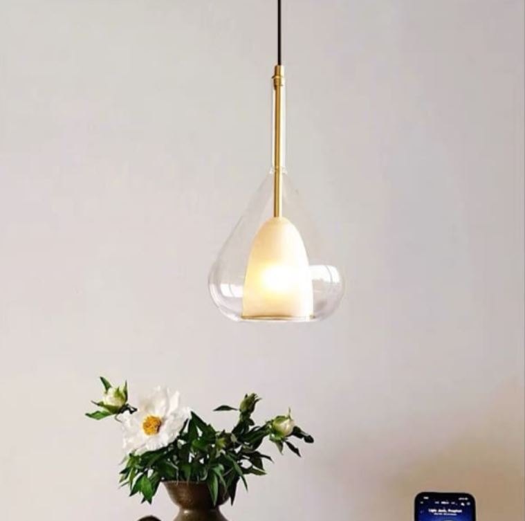 Đèn Thả Trần Quán Cafe, Bàn Ăn, Tab Đầu Giường Chao Thủy Tinh DC-TT53
